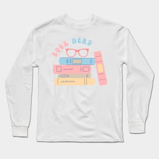 Book Nerd Girl Retro Long Sleeve T-Shirt